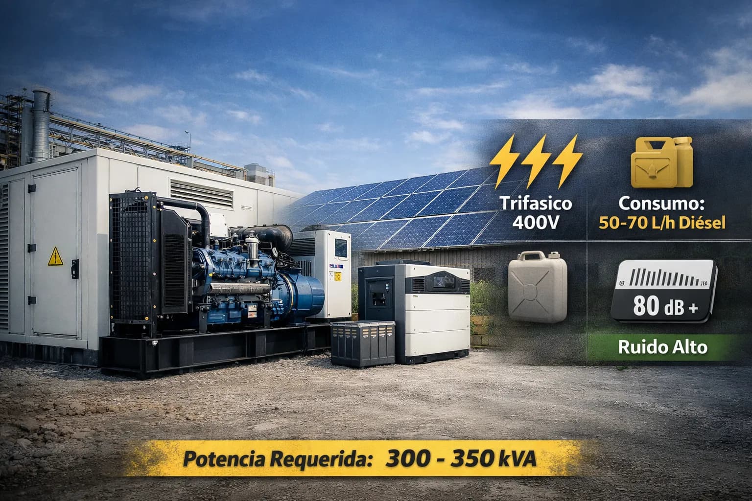 ¿Qué Generador Necesitas si Consumes 130.000 kWh al Mes?
