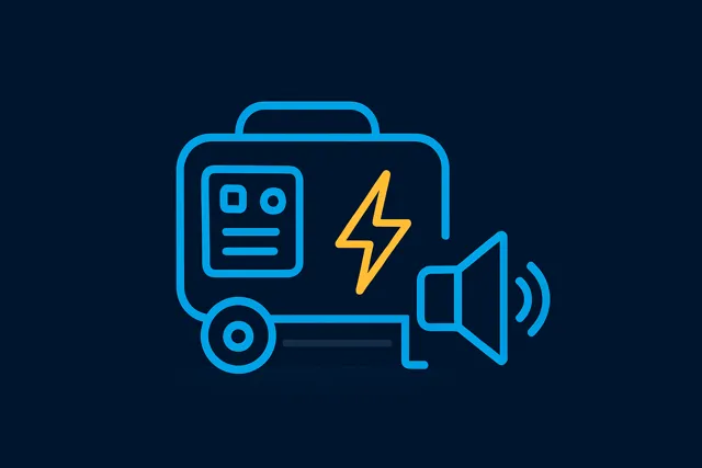 Generador eléctrico silencioso insonorizado